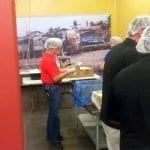 Orpheus members spent some time packing food for the underprivileged at Feed My Starving Children